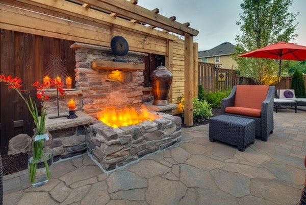 Fireplace in the garden &#8211; 35 great designs!