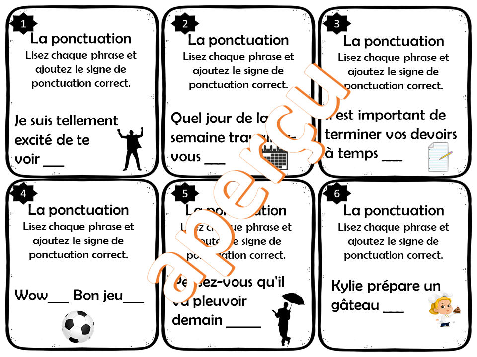 La classe de Caro: Grammaire | Ponctuation