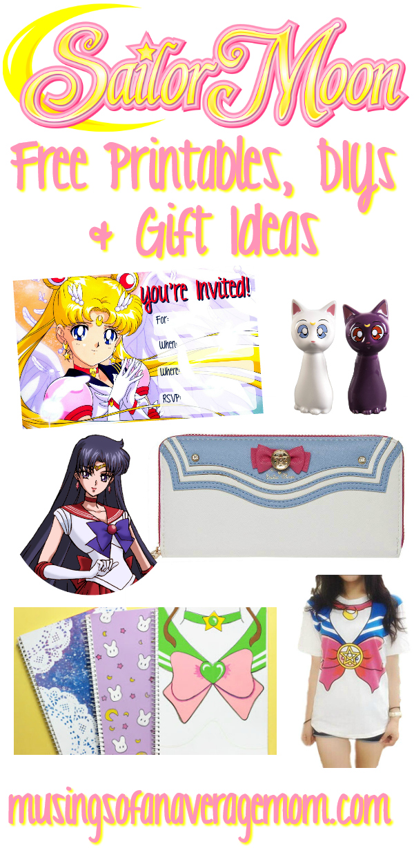Musings Of An Average Mom Sailor Moon Printables Diys And Gift Ideas - Sailor Moon Decoration Ideas