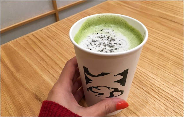 O-Matcha Black Sesame Latte