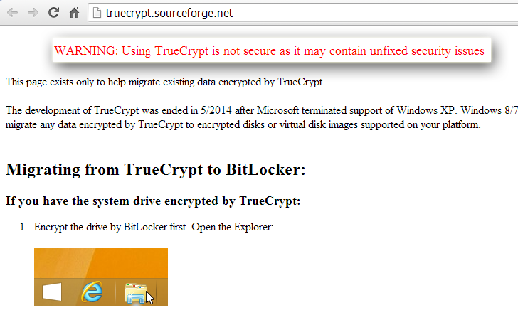 Popular Encryption Software TrueCrypt Shuts Down Mysteriously