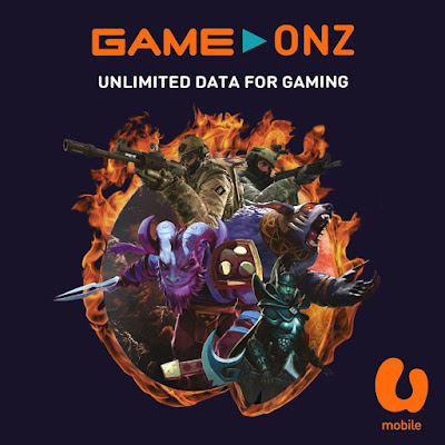 U Mobile Malaysia Unlimited Data for Gaming GameOnz