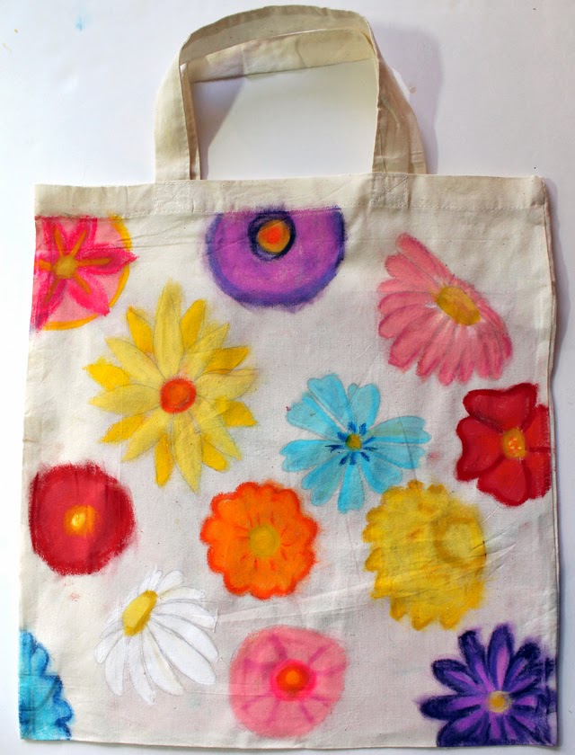Gelato Flowers Canvas Tote Bag - Faber-Castell Design Memory Craft