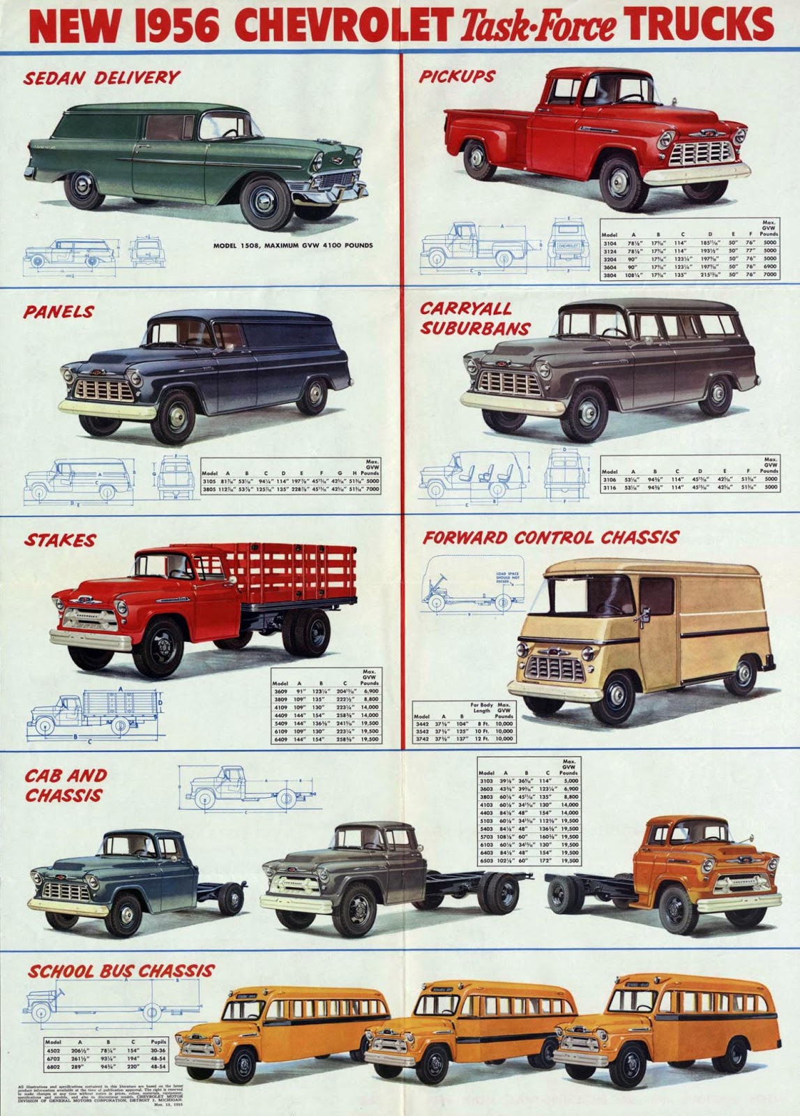 transpress nz 1956 Chevrolet truck models sheet