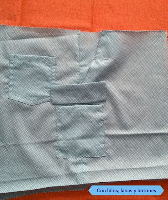 Con hilos, lanas y botones - DIY: Pantalón corto con bolsillos para niño paso a paso