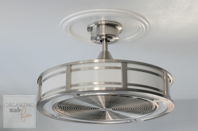 Bladeless ceiling fan with light :: OrganizingMadeFun.com
