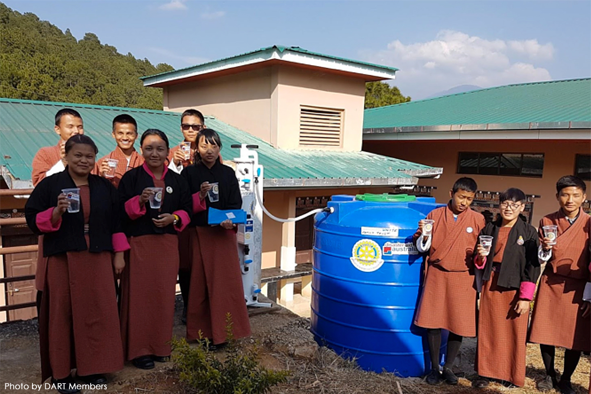 Bhutan Land Of The Thunder Dragon Service Above Self Rotary Club of Thimphu's Humanitarian