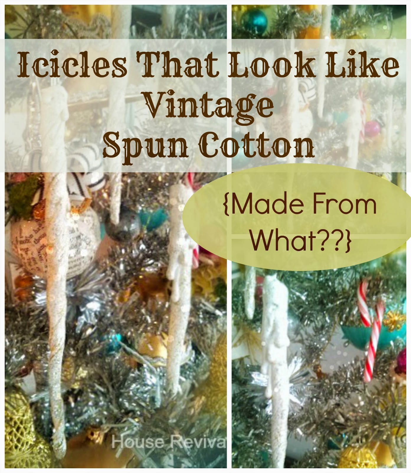 Make Spun Cotton Icicles With Paper Towels!