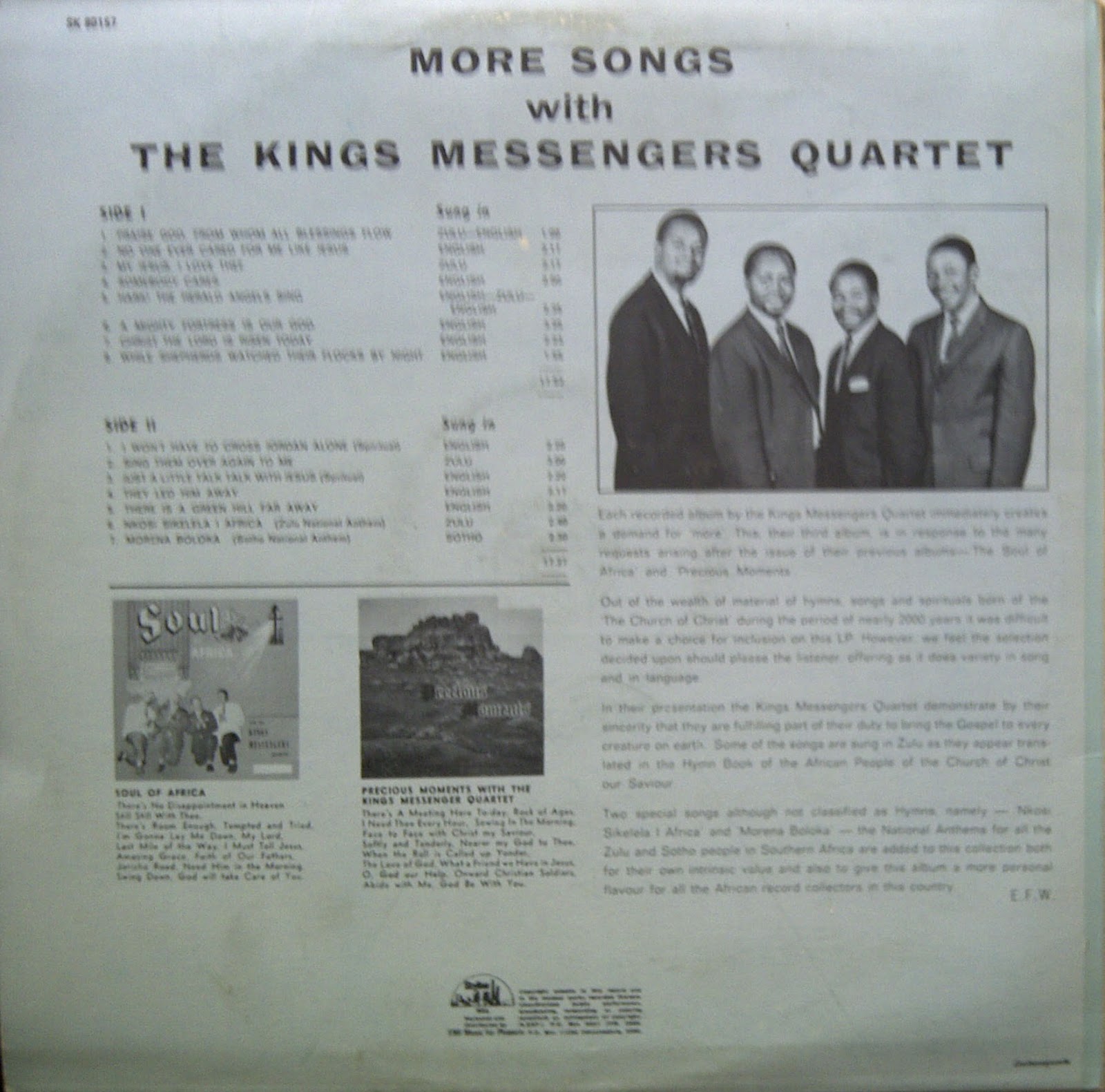 ElectricJive King’s Messengers Quartet Five Albums