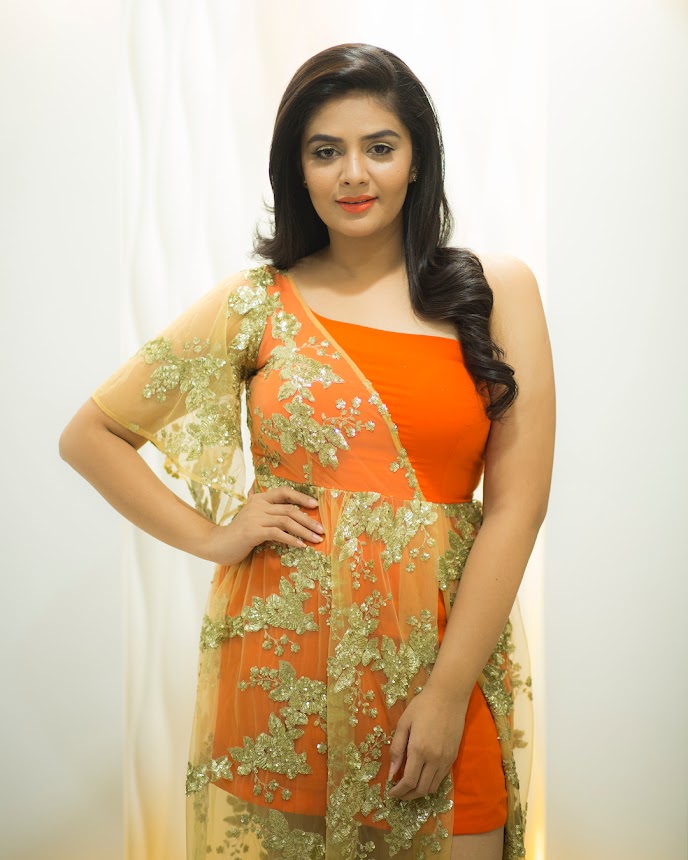 SreeMukhi stills at Zee Golden Awards