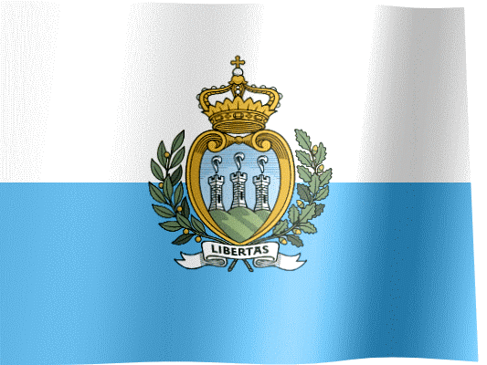 Waving Flag of San Marino (Animated Gif)