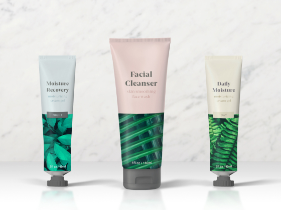 skin product packaging