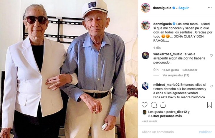 Don Miguelo le responde a su madre biológica Don Miguelo le responde a su madre biológica
