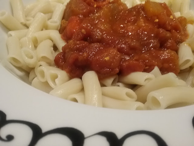 pasta and eggplant sauce