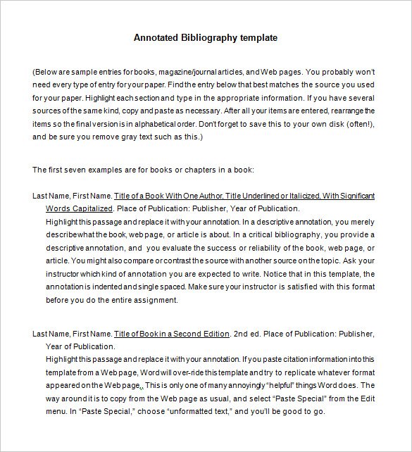 How To Annotated Bibliography