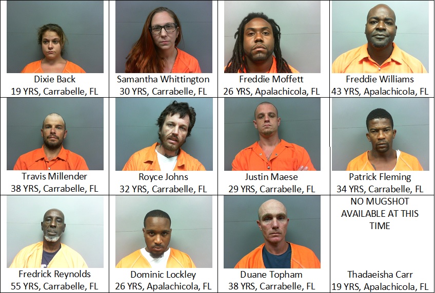 Oyster Radio Franklin County authorities arrest 12 on drug charges