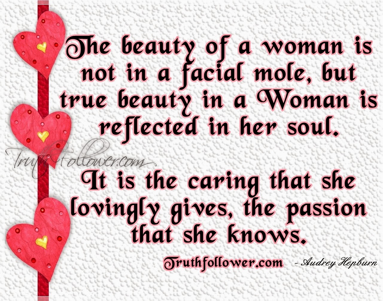 The beauty of a woman