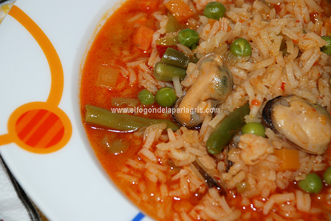 Arroz caldoso con mejillones Arroz caldoso con mejillones