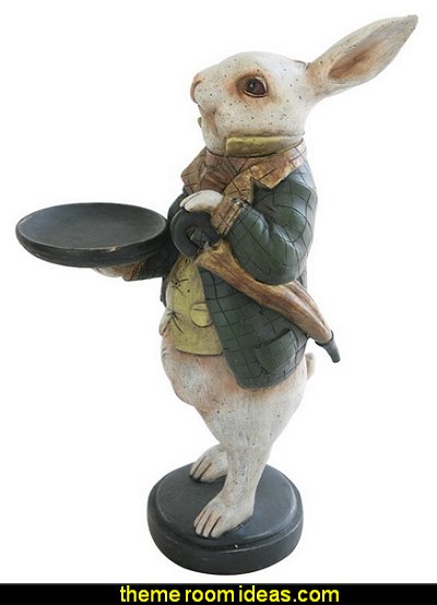 Rabbit Butler of White Rabbit Alice in Wonderland bedroom decor - Alice in wonderland themed rooms - design an Alice in Wonderland Bedroom - Alice in Wonderland bedroom ideas - Alice in Wonderland bedding - Alice in Wonderlnd wall decals - Alice in Wonderland wall murals - alice in wonderland wallpaper mural - tea party theme - alice in wonderland bedroom furniture Rabbit Butler of White Rabbit