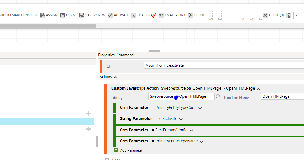 Power Platform/Dynamics CRM HTML Page + Xrm.Internal.openDialog with