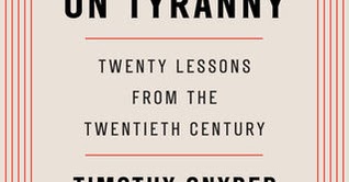 on tyranny twenty lessons from the twentieth century