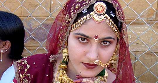 Rajasthani Indian Wedding Bridal Makeup and Hair Style