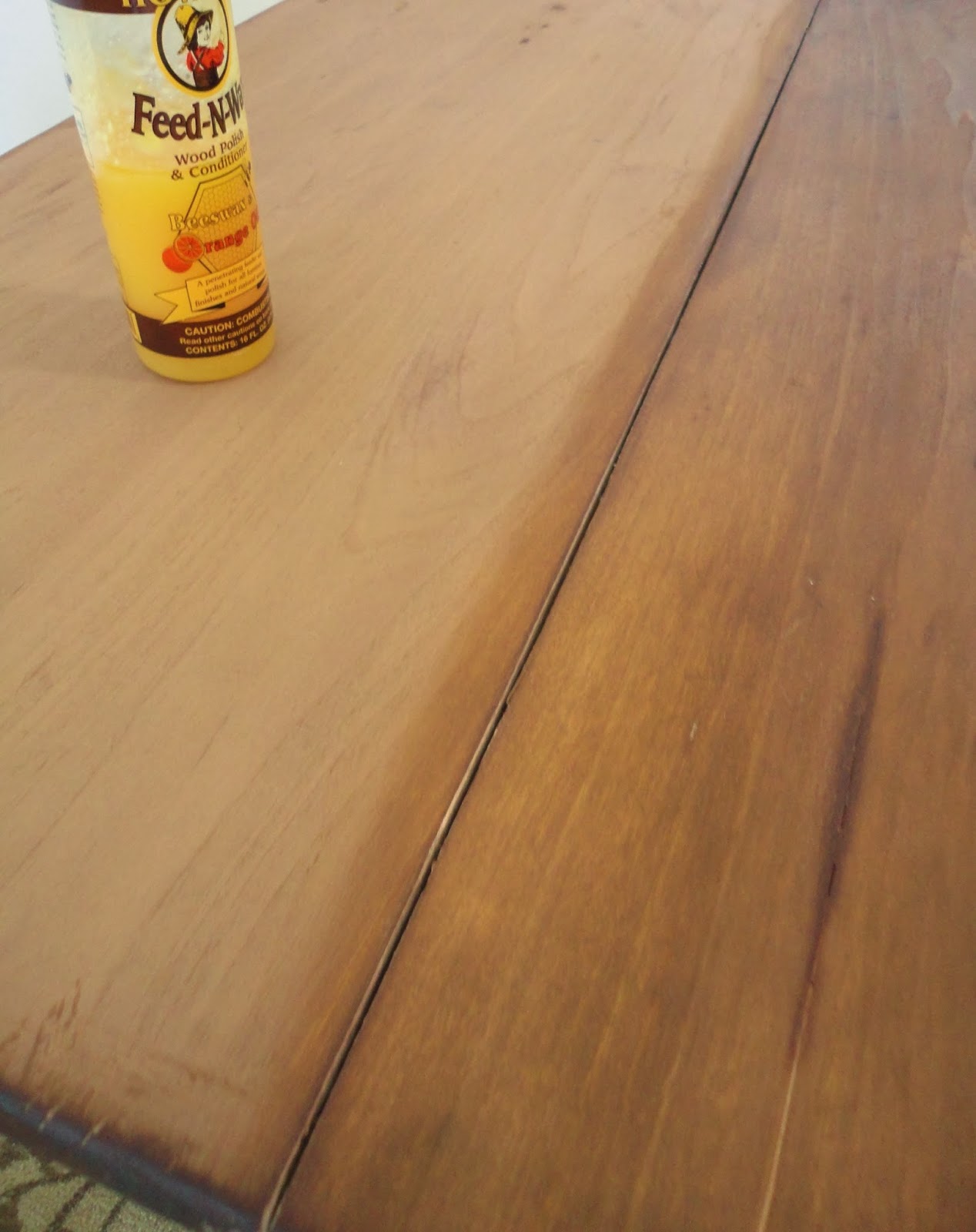 Behind the Red Door DIY Steel Wool and Vinegar Wood Stain