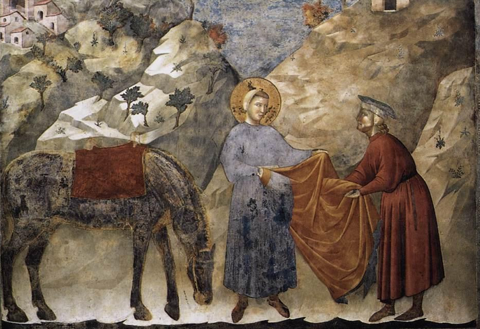 San Francesco Dona Il Mantello A Un Povero