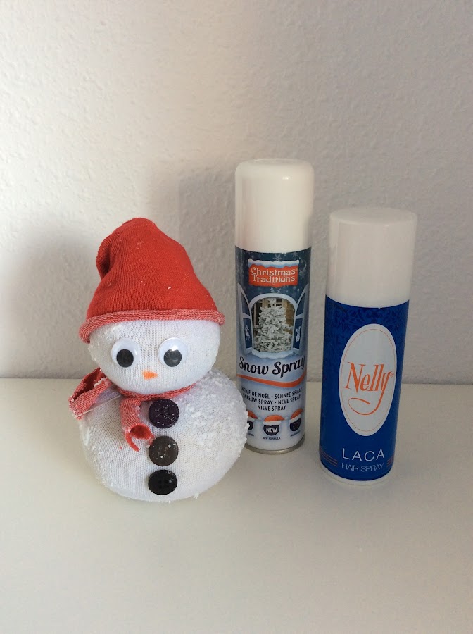 Muñeco de nieve diy con calcetines