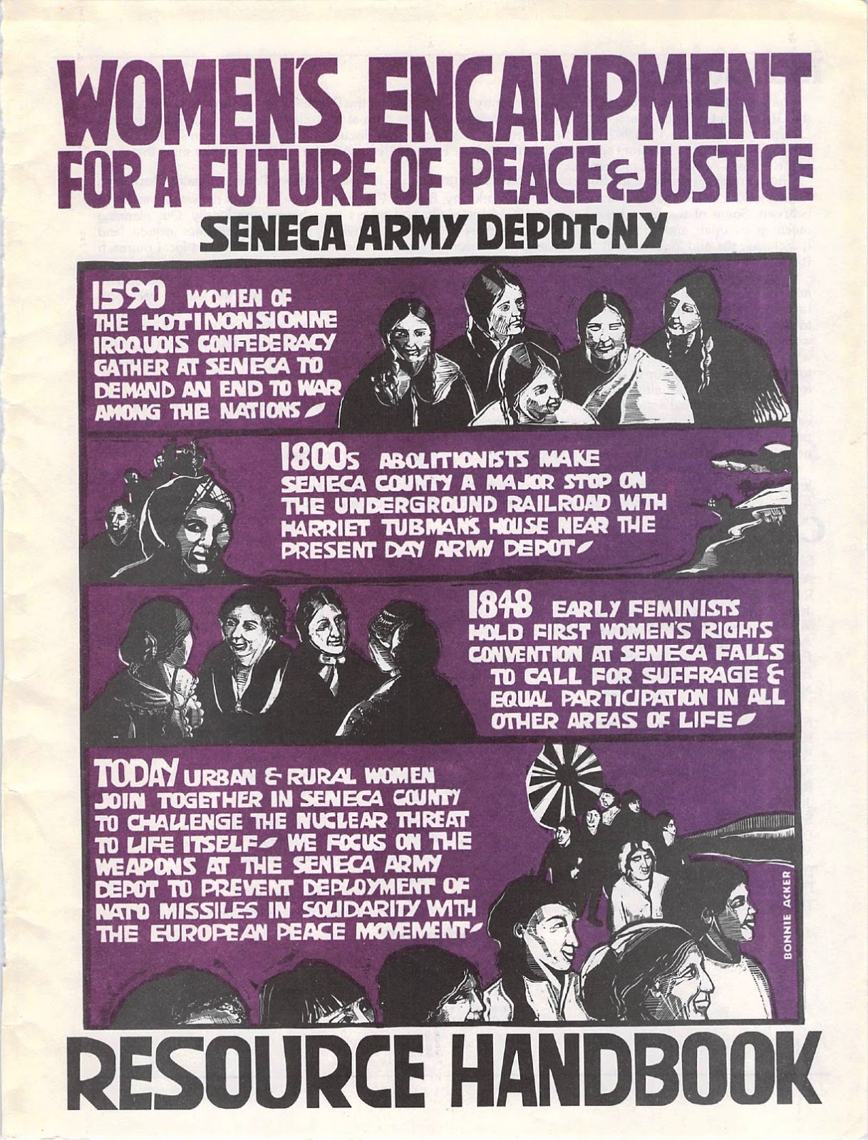 womens encampment for a future of peace justice flyers for future of feminism