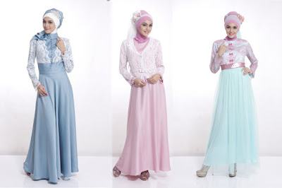 Gambar Model Baju Gamis Terbaru untuk Pesta Model Baju Gamis untuk Pesta