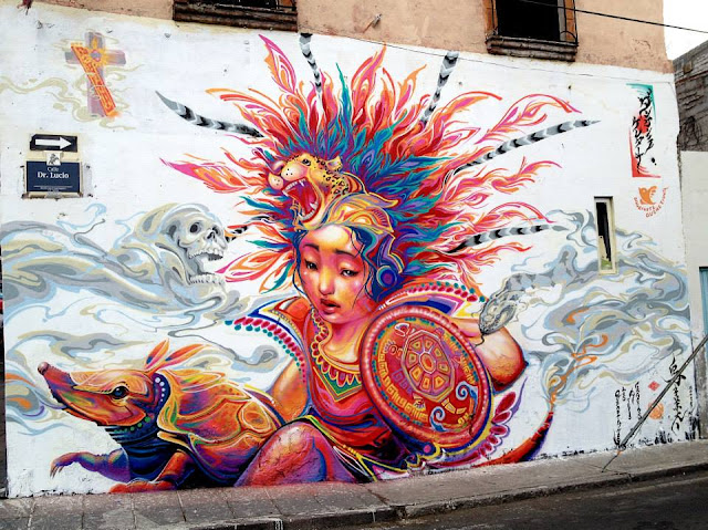 Street Art By Kenta Torii In Queretaro , Mexico For The Board Dripper Festival. 1
