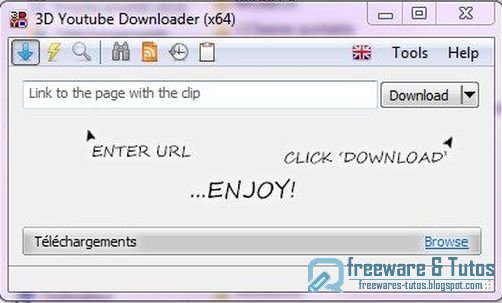 3D Youtube Downloader : un petit logiciel pratique pour télécharger les vidéos de Youtube et Cie