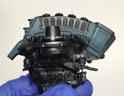 Adeptus Titanicus Warlord Legio Tempestus WIP Adeptus Titanicus Warlord Legio Tempestus WIP - base coating the torso