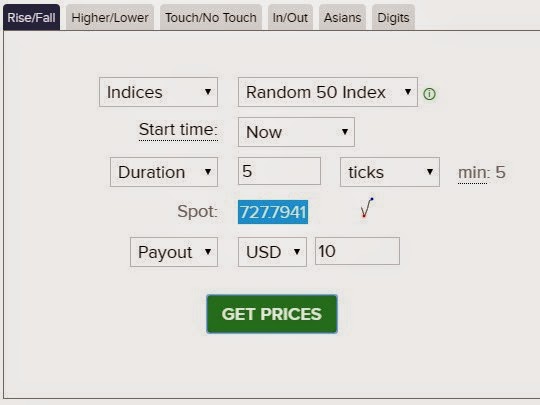 Binary tick trading strategies