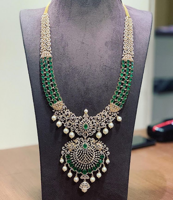 Emerald Bridal Sets by Satyanarayana Jewels