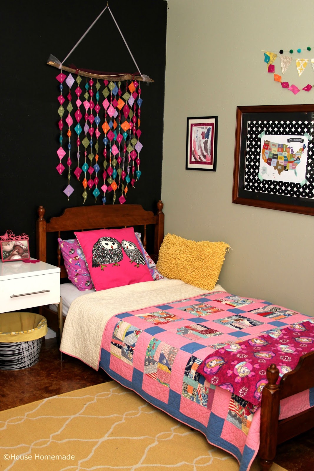 House Homemade DIY Felt Wall Hanging