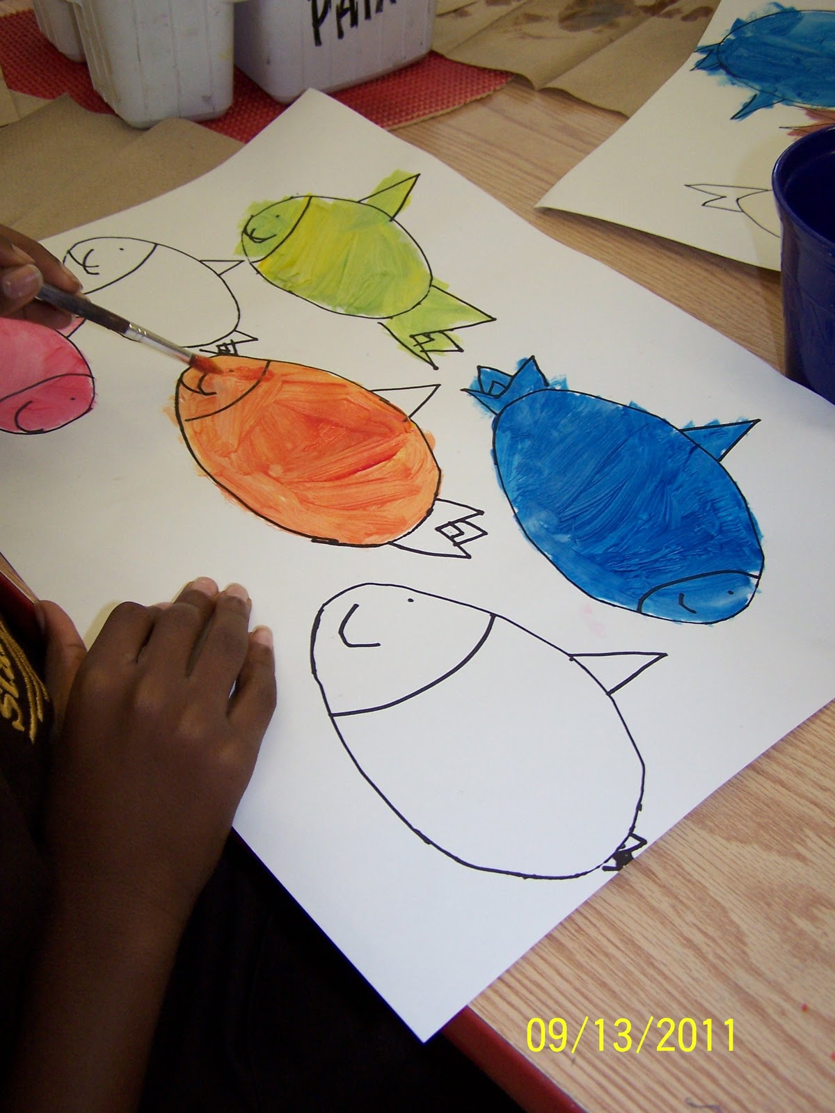 Elementary Artist: Color Wheel Fish