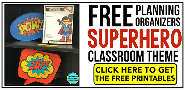 Superheroes Themed Classroom Ideas Printable Classroom