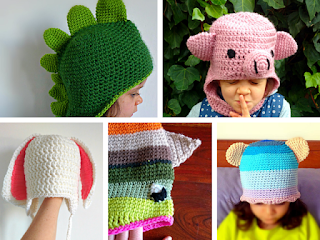 funny crochet animal hats