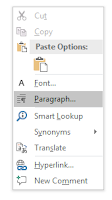 pilih Paragraph pilih Paragraph