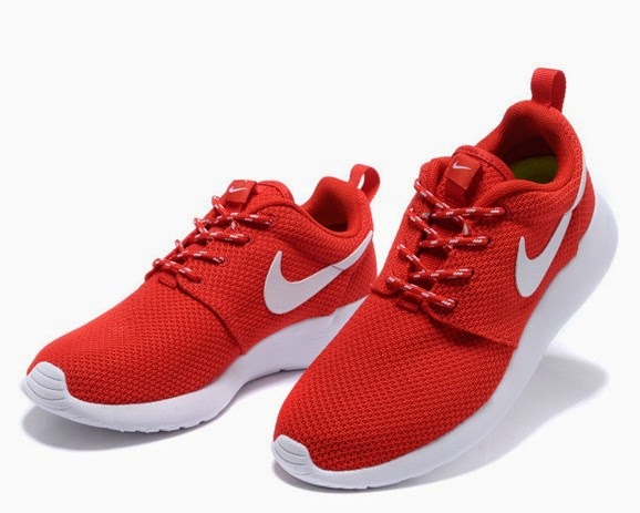 Hot Sell Online Popular Nike Roshe Run Womens Shoes Red Black White ...