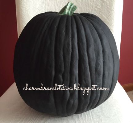 Large faux pumpkin painted with chalkboard paint