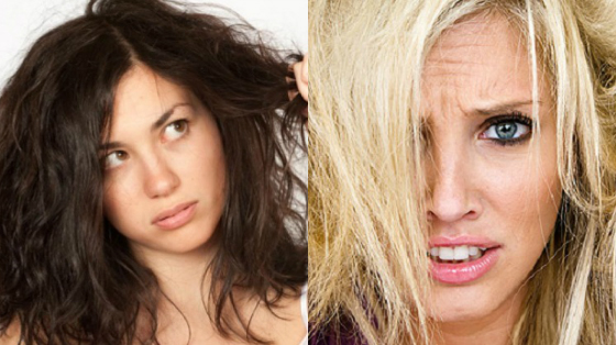 cabelos secos ou ressecados diferencas
