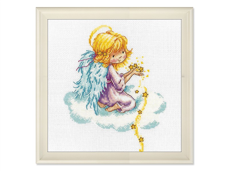 35229 Набор для вышивки крестом «Цветочный ангел» • «Passion Flower Angel» DIMENSIONS