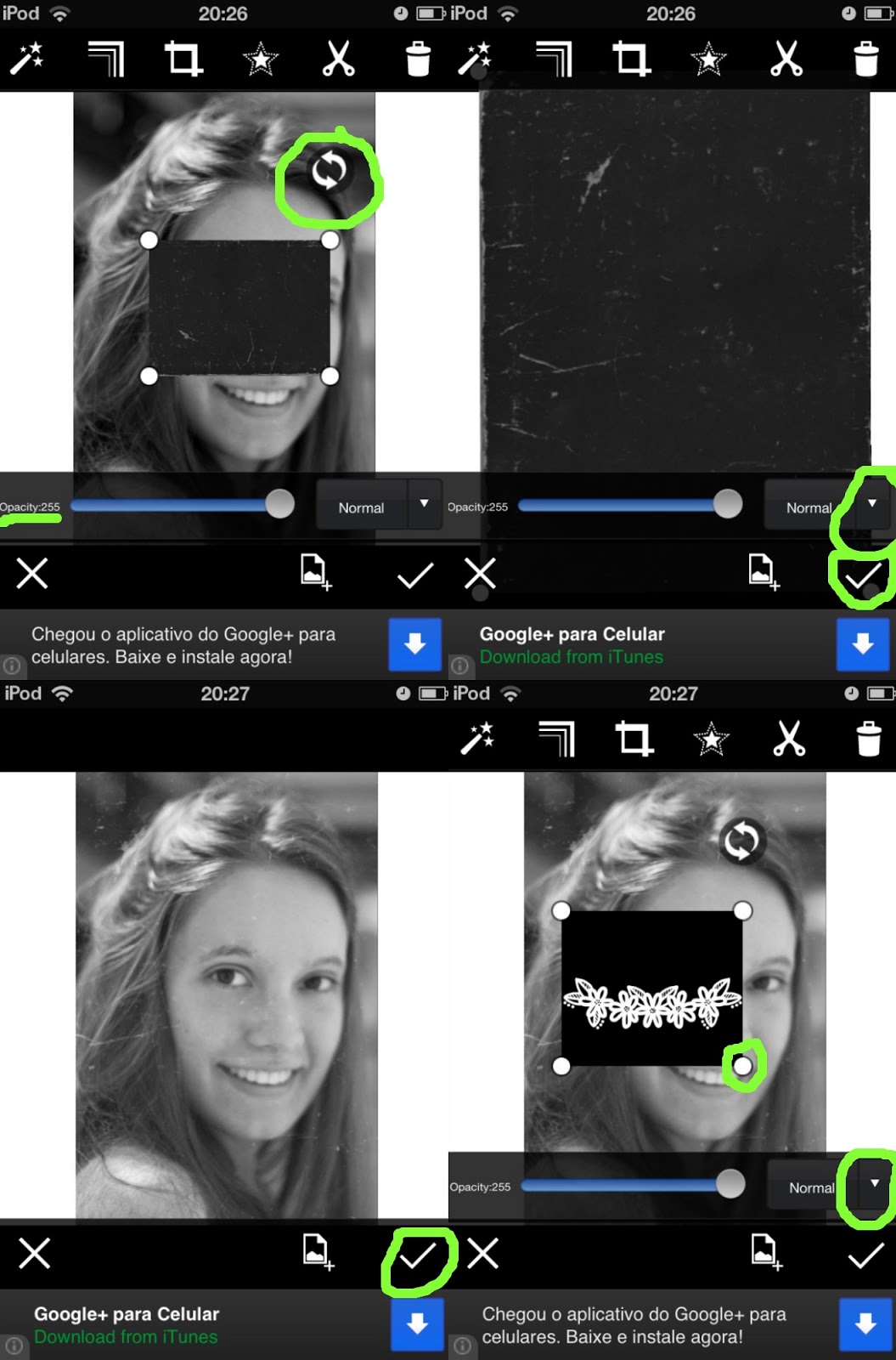 Tutorial como colocar overlays nas fotos The Iasmin's world