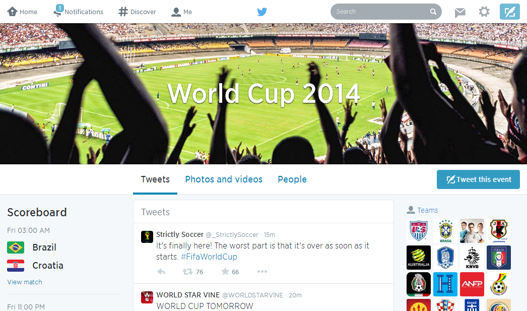 Mengikuti Update Piala Dunia 2018 Melalui Facebook Twitter dan Google