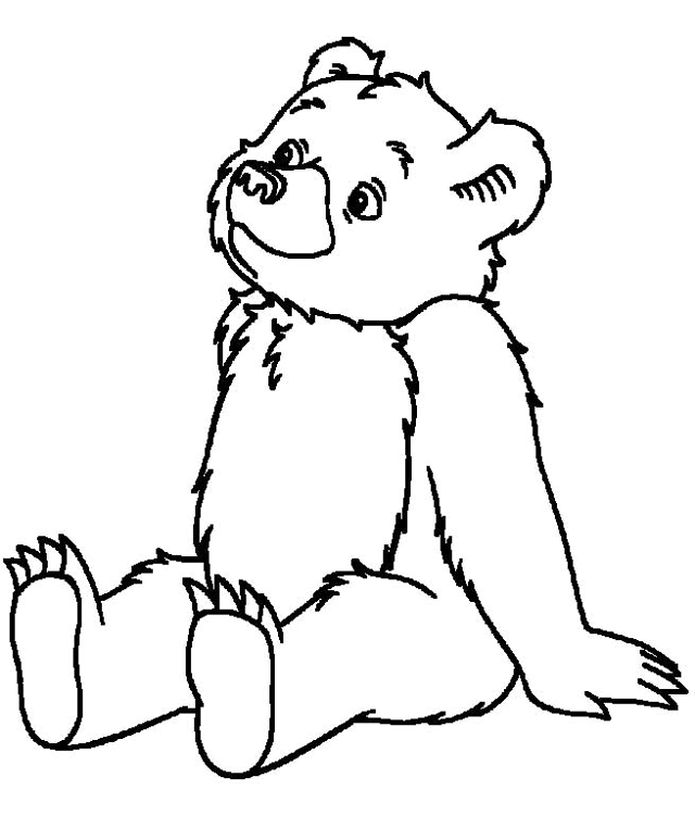 cartoon bears coloring pages - photo #1