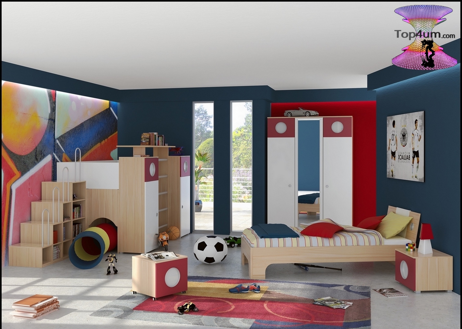 اشيك ديكورات غرف نوم اطفال اولاد وبنات مشتركة👧🏻🧑🏻 cool shared kids room