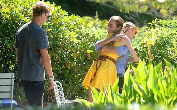 Pierre Casiraghi and Beatrice Borromeo are seen on August